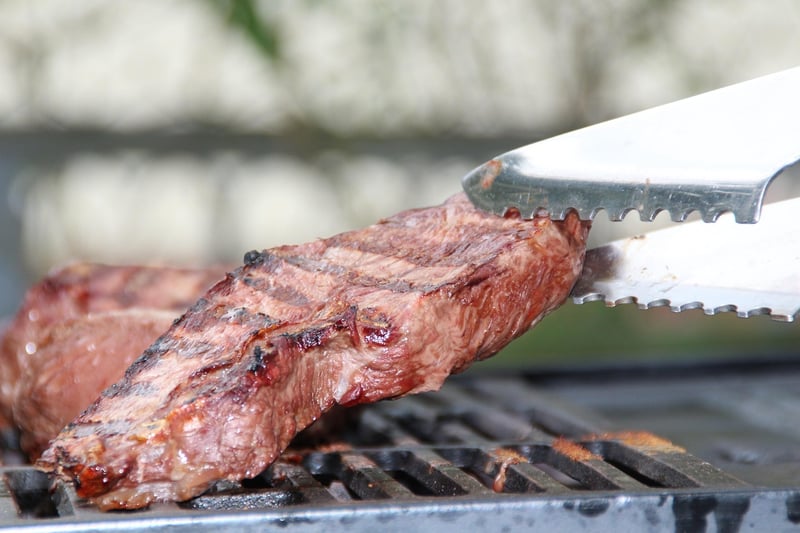 Grilled Meat and Chimichurri Sauce